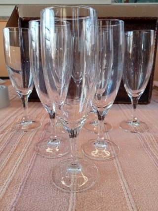 Servizio 10 Flûte Champagne Vetro/cristallo