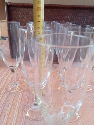 Servizio 10 Flûte Champagne Vetro/cristallo