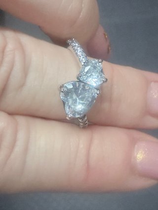 Anillo Pandora Corazón Doble