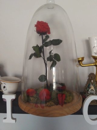 Flor La Bella y la Bestia grande