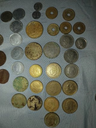 Colección de monedas antiguas