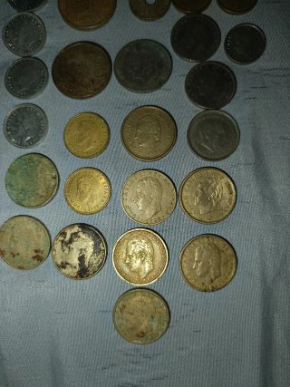 Colección de monedas antiguas