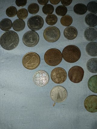 Colección de monedas antiguas