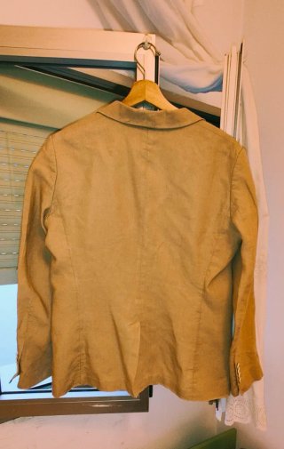 Blazer Massimo Dutti Beige Talla S