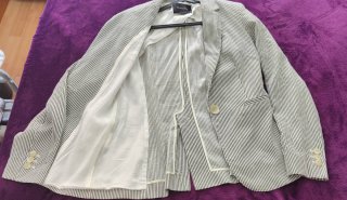 Blazer Massimo Dutti Beige Talla S