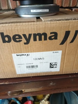 Pareja Altavoces Beyma 12CMV3 Nuevos Caja