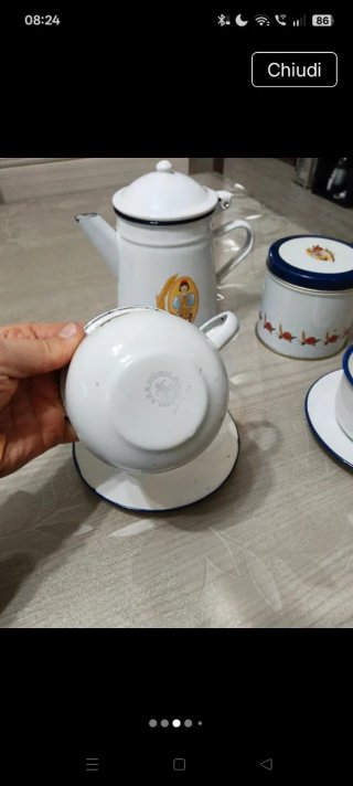 Set Mulino Bianco Vintage Tazze e Lattiera