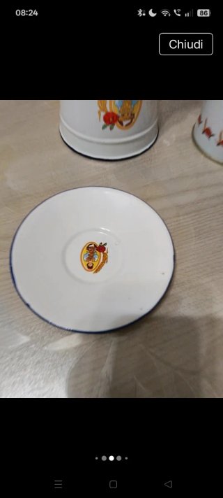 Set Mulino Bianco Vintage Tazze e Lattiera
