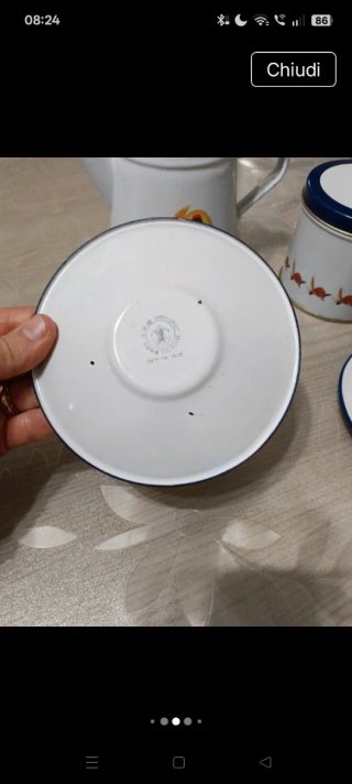 Set Mulino Bianco Vintage Tazze e Lattiera