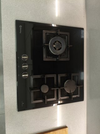 Placa de gas Balay cristal negro