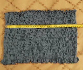 Top azul elástico talla única