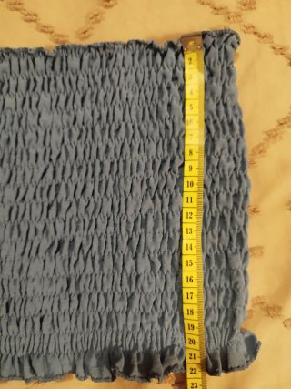 Top azul elástico talla única