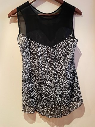 Blusa Guess Tartán y Animal Print