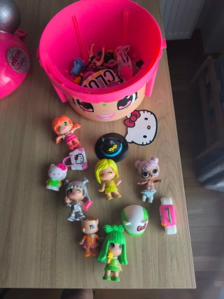Pin y Pon Cabeza 5 Muñecas Accesorios
