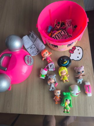 Pin y Pon Cabeza 5 Muñecas Accesorios