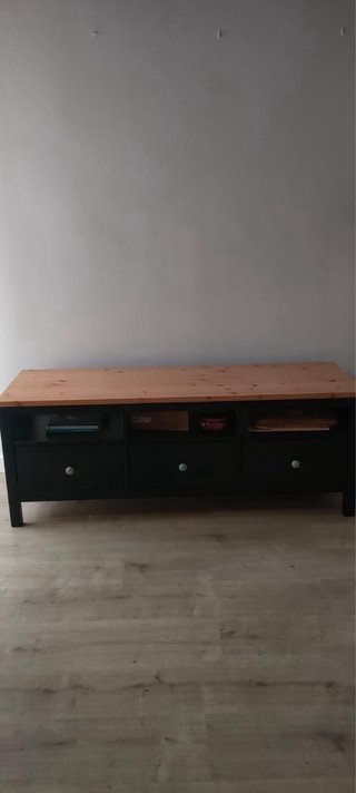 Mueble TV Ikea Negro Madera