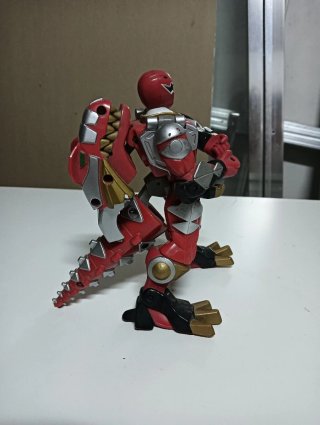 Action Figure Ranger Rosso Dinosauro