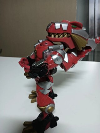 Action Figure Ranger Rosso Dinosauro