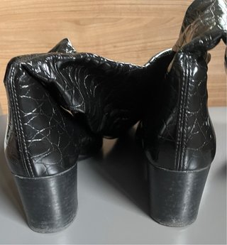 Botas Mascaró Piel Cocodrilo Negras Talla 38