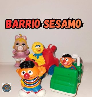 Barrio Sésamo Figuras y Vehículos