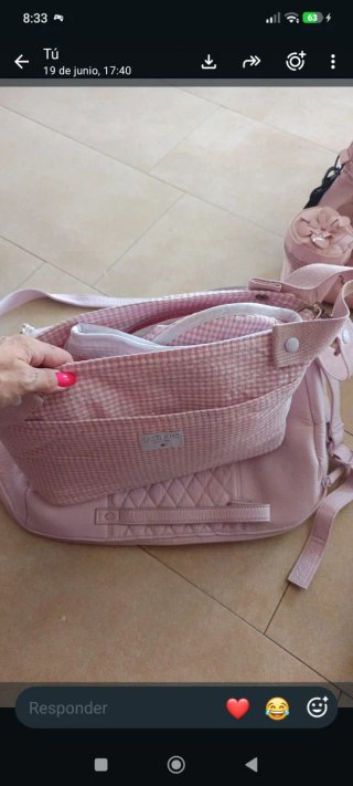 Bolso maternal Pasito a Pasito floral