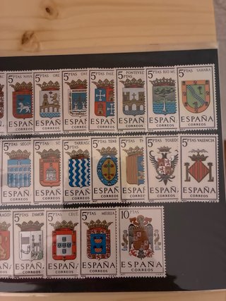 Sellos España Escudos Serie Completa 5 Ptas
