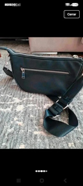 Bolso negro media luna