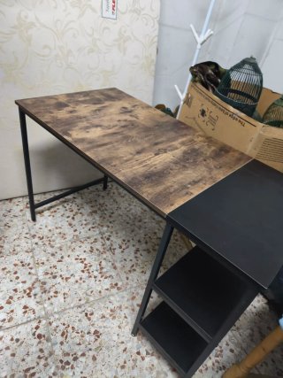 Escritorio madera y metal