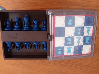 Juego Solitario Ajedrez Azul