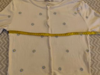 Crop top flores S Stradivarius