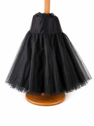 Cancán de fiesta negro talla única