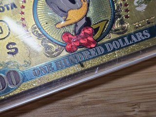 Disney Gold Banknote Paperino banconota Calisota