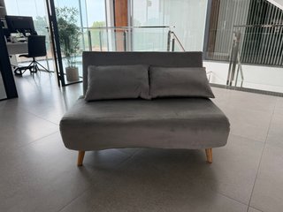 Sillón cama XL gris claro 118x82x87 cm
