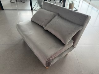 Sillón cama XL gris claro 118x82x87 cm