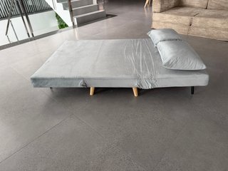 Sillón cama XL gris claro 118x82x87 cm
