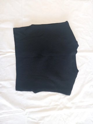 Camiseta corta negra Pull&Bear