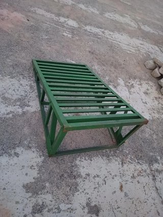 Rampa de hierro verde