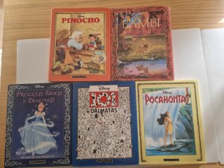 Lote 5 libros Disney clásicos Círculo de lectores