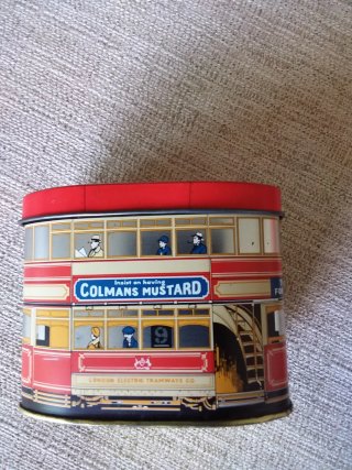 Scatola di latta vintage Colmans Mustard