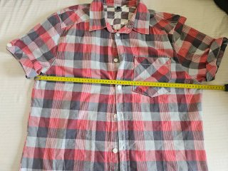 Camisa cuadros manga corta hombre algodón