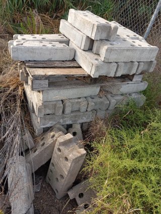 Bloques de hormigón para valla