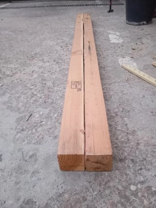 Listones, vigas de madera
