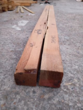Listones, vigas de madera