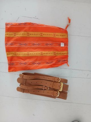 Cinturones Masavi Marrones y Dorados