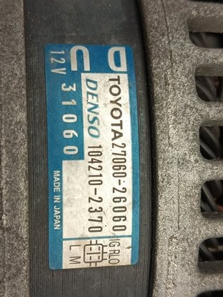 ALTERNADOR TOYOTA RAV4 (A3) 2AD 2706026060