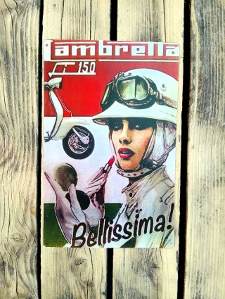 Placca decorativa Moto Lambretta