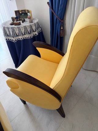Set di 2 poltrone gialle