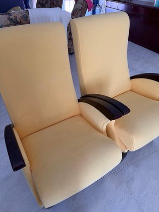 Set di 2 poltrone gialle