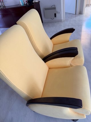 Set di 2 poltrone gialle