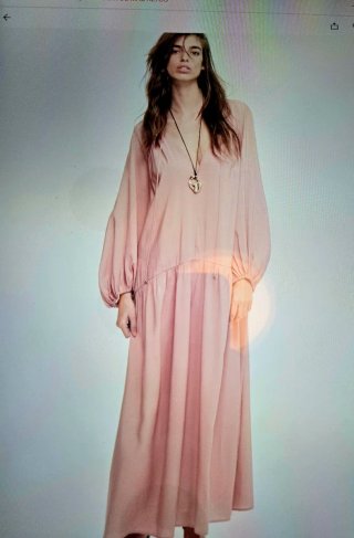 Vestido Túnica H&M Rosa Empolvado Talla XXL NUEVO